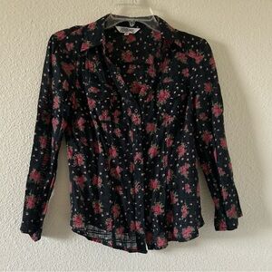 TRAMP Y2K Western Cottagecore Cowgirl Country Floral Button Up Women’s Small